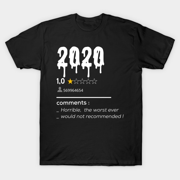 2020 Not recommended T-Shirt by afmr.2007@gmail.com